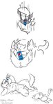 anthro anthro_on_anthro anthrofied anus bethesda_softworks butt claws comic deathclaw dominant dominant_female duo fallout fangs female female_on_top fluffy fluffy_tail fur hi_res horn lagomorph leporid lying male male/female male_on_bottom mammal on_bottom on_top open_mouth open_smile pepsi rabbit scalie simple_background smile spikes submissive submissive_male tail teeth vipery-07 white_background