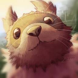 ambiguous_gender blurred_background brown_body brown_eyes brown_fur close-up detailed_background facial_markings feral fur head_markings looking_at_viewer markings mask_(marking) smile solo tan_body tan_fur whiskers liddeluwu nintendo pokemon generation_3_pokemon mammal pokemon_(species) procyonid zigzagoon 1:1 detailed headshot_portrait hi_res icon portrait signature