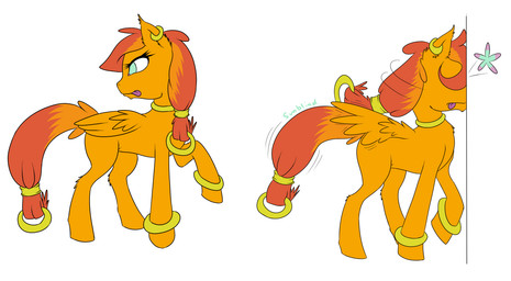 blind disability female feral hair jewelry orange_hair simple_background solo tongue wings annonymouse friendship_is_magic hasbro my_little_pony mythology sunblind equid equine mammal mythological_creature mythological_equine pegasus absurd_res hi_res