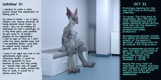 anthro balls genitals male penis sitting solo text snekkuu mythology no_nut_november drash_(character) dragon mythological_creature mythological_scalie scalie english_text hi_res meme
