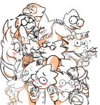 2016 alphys amycticus anthro anzu0 armor blush catsinthegarden chopsticks collaboration eyewear female frittercrittern glasses group lizard matalogthemeatball mystic_pyro_freak noodle_number pixylbyte rachel_(undynetrash) reptile ruby-orca-616 scalie seirasenchii svetlana undertale undertale_(series) zwiebelprinz