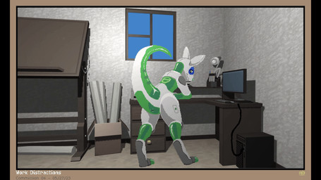 3d_background animal_genitalia bedroom_eyes butt cloaca feet female feral genitals low_poly machine narrowed_eyes pawpads paws presenting presenting_cloaca seductive semi-anthro shaking_butt soles solo synthetic tail toes translucent translucent_body mustard_(welcometothevoid) eep_(luftraptor) android macropod mammal marsupial robot 16:9 animated hi_res widescreen