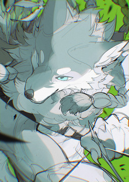 accessory anthro arrow_(weapon) blue_eyes bow_(weapon) braided_hair claws countershade_face countershade_fur countershade_torso countershading eyebrows feather_accessory finger_claws fur green_background grey_body grey_fur hair hair_accessory hair_tie high-angle_view holding_arrow holding_bow_(weapon) holding_object holding_ranged_weapon holding_weapon inner_ear_fluff looking_aside male mouth_closed quiver_(object) ranged_weapon simple_background solo tied_hair tuft weapon white_body white_countershading white_eyebrows white_fur white_inner_ear_fluff white_sclera chiayeeee canid canine canis mammal wolf 2024 absurd_res chromatic_aberration digital_drawing_(artwork) digital_media_(artwork) half-length_portrait hi_res portrait