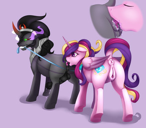 anal anatomically_correct anatomically_correct_genitalia anatomically_correct_penis anatomically_correct_vulva animal_genitalia animal_penis animal_vulva anus balls black_penis bodily_fluids dominant duo equine_genitalia equine_penis equine_vulva erection feathered_wings feathers female female_rimming_male feral feral_on_feral genital_fluids genitals horn male male/female male_penetrated male_rimmed master nude oral penetration penis precum puffy_anus rimming sex slave vulva wings gossamer-firefly friendship_is_magic hasbro my_little_pony mythology king_sombra_(mlp) princess_cadance_(mlp) equid equine mammal mythological_creature mythological_equine unicorn winged_unicorn 2015 absurd_res hi_res