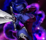 2014 anthro anthrofied blue_body blue_eyes blue_hair clothing dclzexon elbow_gloves equine female friendship_is_magic gloves hair holding horn looking_at_viewer mammal my_little_pony princess_luna_(mlp) ring solo sword weapon
Rating: Safe
Score: 23
User: lemongrab
Date: April 22, 2014