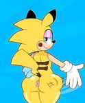 anthro anthrofied anus butt fanboy male pokemorph solo why mscyan nintendo pokemon sonichu_(series) fan_character sonichu_(character) generation_1_pokemon hybrid pikachu pokemon_(species) hi_res