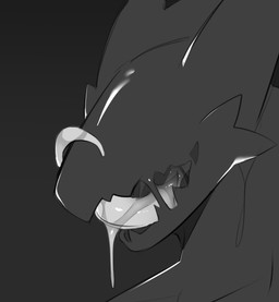 ambiguous_gender anthro bodily_fluids dripping drooling feral goo-connected_lips male mouth_shot open_mouth ring saliva saliva_drip saliva_on_tongue saliva_string simple_background smile solo teeth tongue tongue_out keshunya mythology xvii goo_creature mythological_creature mythological_scalie scalie digital_media_(artwork) greyscale hi_res monochrome portrait