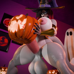 3d_fluid_sim 5_fingers anthro areola arm_warmers armwear balls big_areola big_balls big_breasts big_penis big_tail black_hair blue_eyes bodily_fluids bouncing_balls breasts claws clothing cum curvy_figure detailed_background ejaculation erection finger_claws fingers food food_fetish food_penetration food_play fruit fur genital_fluids genitals glistening glistening_areola glistening_balls glistening_body glistening_breasts glistening_genitalia glistening_legs glistening_nipples glistening_penis glistening_thighs grey_body grey_fur gynomorph hair hat headgear headwear highlights_(coloring) holidays hourglass_figure huge_areola huge_balls huge_breasts huge_hips huge_penis huge_thighs improvised_sex_toy intersex jack-o'-lantern long_hair long_tail masturbation multicolored_body multicolored_fur multicolored_hair nipples nude nude_anthro nude_gynomorph nude_intersex penile penile_masturbation penis plant pumpkin pumpkin_masturbation red_hair red_highlights sharp_teeth small_waist solo sweat sweatdrop tail teeth thick_thighs throbbing throbbing_balls two_tone_body two_tone_fur two_tone_hair voluptuous voluptuous_anthro voluptuous_gynomorph voluptuous_intersex white_body white_fur wide_hipped_anthro wide_hipped_gynomorph wide_hipped_intersex wide_hips witch_hat babymoon rumakis_(modeler) halloween angelina_marie canid canine canis mammal wolf 1:1 2025 3d_(artwork) 3d_animation animated blender_(artwork) digital_media_(artwork) hi_res short_playtime sound webm