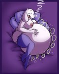 anthro anthro_pred belly big_belly big_breasts bodily_noises breasts clothing death different_sound_effects digestion digestion_noises fatal_vore female female_pred floppy_ears huge_belly legwear lingerie lop_ears mature_anthro mature_female mostly_nude obese obese_anthro obese_female oral_vore overweight overweight_anthro overweight_female rumbling_stomach sleeping snoring solo sound_effects thigh_highs unseen_prey vore vowelless vowelless_sound_effect zzz the_hookaloof undertale undertale_(series) toriel boss_monster_(undertale) bovid caprine goat mammal 4:5 digital_media_(artwork) hi_res