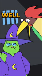 anthro apron avian_caruncle beak black_ears black_nose blue_bottomwear blue_clothing blue_eyes blue_pants blue_sclera blue_shirt blue_topwear bottomwear brown_body brown_clothing brown_feathers brown_hat brown_headwear brown_nipples clothed clothed_anthro clothed_female clothed_male clothing comb_(anatomy) crescent_(shape) derp_eyes dewlap_(anatomy) dialogue feathers female female_anthro fully_clothed fully_clothed_anthro fully_clothed_female fully_clothed_male fur green_body green_skin grey_body grey_fur group hair hat head_crest headgear headwear humor inside jacket laugh looking_at_another male male_anthro markings muscular muscular_anthro muscular_male nipples notched_ear orange_clothing orange_jacket orange_sclera orange_shirt orange_topwear pants pink_ears prison prison_bars prisoner purple_clothing purple_hat purple_headwear purple_robe purple_witch_hat red_comb_(anatomy) red_hair red_wattle ring_(marking) ringed_tail robe shirt simple_eyes sitting smile striped_markings striped_tail stripes tail tail_markings talking_to_another tan_body text toilet topless topless_anthro topless_male topwear wattle witch_hat yellow_apron yellow_beak yellow_clothing shoocharu legends_of_avantris root_(game) bitsy_(legends_of_avantris) booker_(legends_of_avantris) jean_claude_(legends_of_avantris) peggy_(legends_of_avantris) amphibian avian bird chicken frog galliform gallus_(genus) mammal mouse murid murine phasianid procyonid raccoon rodent 2025 2d_animation 9:16 animated digital_media_(artwork) english_audio english_description english_text hi_res long_playtime sound voice_acted webm