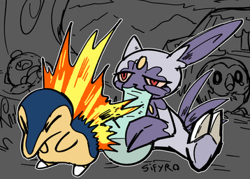blue_body blue_fur bong claws drugs feathers fire fur grey_body grey_fur purple_body purple_fur red_eyes relaxing sitting smoking yellow_body yellow_fur blitzdrachin conditional_dnp nintendo pokemon cyndaquil generation_2_pokemon generation_7_pokemon hisuian_form oshawot pokemon_(species) regional_form_(pokemon) rowlet sneasel hi_res
