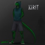 anthro blue_eyes bottomwear clothing green_body green_skin grey_background long_tail male scales shirt shorts simple_background smoking solo t-shirt tail topwear aydaharart mythology kirit dragon mythological_creature mythological_scalie scalie 1:1 absurd_res hi_res