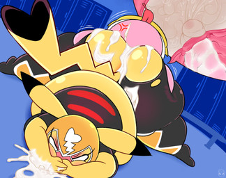 anthro anthro_penetrated belly belly_inflation big_belly big_breasts big_butt blush bodily_fluids breasts butt butt_grab cervical_penetration cervix cleft_tail clothed clothed_sex clothing cosplay_pikachu_(costume) covering covering_mouth covering_own_mouth covering_self cross-popping_vein cum cum_from_mouth cum_in_mouth cum_in_uterus cum_in_vagina cum_inflation cum_inside cum_through cum_vomit cutaway duo female female_penetrated genital_fluids genitals hand_on_another's_butt hand_on_butt huge_butt humanoid_genitalia humanoid_penis inflation internal looking_pleasured male male/female male_penetrating male_penetrating_female orgasm penetration penile penile_penetration penis penis_in_vagina pink_penis sex shortstack shortstack_female tail thick_thighs torn_clothing uterus vaginal vaginal_canal vaginal_penetration wide_hips kirbot12 kirby_(series) nintendo pokemon cosplay_pikachu_(character) kirby pikachu_libre generation_1_pokemon pikachu pokemon_(species) waddling_head 2021 crossover digital_media_(artwork)