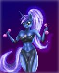 2014 absurd_res anthro anthrofied blue_eyes blue_hair breasts cleavage clothed clothing dumbbell equine erect_nipples female friendship_is_magic hair hi_res horn horse mammal muscles my_little_pony navel nipples phone pony princess_luna_(mlp) shiny sixpathoffriendship sparkles standing winged_unicorn wings
Rating: Questionable
Score: 7
User: 2DUK
Date: February 27, 2014