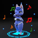 1:1 2024 3_toes 3d_(artwork) 4_fingers aged_up animal_crossing animated anthro areola bandeau barefoot belly big_breasts big_butt blue_body blue_fur blue_hair bow_tie breasts butt cheek_spots clothed clothing cute_fangs digital_media_(artwork) domestic_cat eyelashes feet felid feline felis female fingers frilly frilly_clothing frilly_panties frilly_underwear full-length_portrait fur general_buta genitals hair long_playtime maid_headdress mammal musical_note navel nintendo nipples no_sound nude one_eye_closed open_mouth open_smile panties portrait purple_eyes pussy rosie_(animal_crossing) short_stack skimpy slightly_chubby slightly_chubby_anthro slightly_chubby_female smile solo standing thick_thighs toes topwear turntable_(animation) underwear webm wide_hips wink