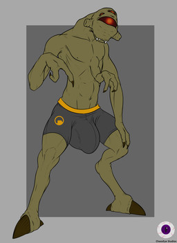 2_fingers 3_arms 3_hands anthro big_bulge big_tail bottomwear bulge claws clothed clothing detailed_bulge dialogue digitigrade fangs fingers genitals gesture groin hand_gesture hand_on_leg hand_on_thigh hip_sway huge_bulge inviting inviting_viewer male multi_arm multi_hand multi_limb offering_to_viewer pecs pointing pointing_at_self pointing_down revealing_outfit seductive shorts skimpy smile smiling_at_viewer solo tail talking_to_viewer teeth tight_bottomwear tight_bulges tight_clothing tight_shorts tight_underwear topless topless_anthro topless_male underwear chaoseye conditional_dnp samagthrav2 half-life valve alien vortigaunt absurd_res hi_res