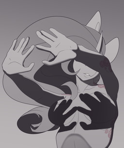 anthro female hair nude shadow_bra solo chapaevv friendship_is_magic hasbro my_little_pony fan_character sumac_spirit 5:6 absurd_res digital_media_(artwork) hi_res