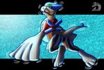 abstract_background anthro avian clothing dragonwithgames generation_2_pokemon hi_res legendary_pokemon lugia male mid_transformation nintendo pokemon pokemon_(species) shaded solo species_transformation tail torn_clothing transformation winged_arms wings