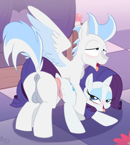 alternate_species anal anal_penetration animal_genitalia animal_penis anus back_wings backsack balls blue_eyes blue_mane blue_tail butt duo equine_genitalia equine_penis erection feathered_wings feathers female female_penetrated feral feral_on_feral feral_penetrated feral_penetrating feral_penetrating_feral fur genitals grey_body grey_fur half-closed_eyes horn humanoid_genitalia humanoid_genitalia_on_feral humanoid_vulva humanoid_vulva_on_feral inside looking_at_another looking_at_partner looking_back looking_back_at_another looking_back_at_partner looking_pleasured male male/female male_penetrating male_penetrating_female mane narrowed_eyes open_mouth penetration penile penile_penetration penis penis_in_ass sex tail teeth tongue tongue_out unicorn_horn vulva white_body white_fur wings fuf friendship_is_magic hasbro my_little_pony mythology macharius rarity_(mlp) equid equine mammal mythological_creature mythological_equine pegasus unicorn 2019 hi_res
