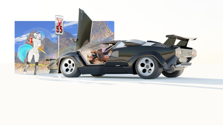 anthro breasts can car container duo female hair holding_can holding_container holding_object mostly_nude nipples nude nude_anthro nude_female open_mouth steering_wheel tail vehicle checkered_(artist) friendship_is_magic hasbro lamborghini_countach my_little_pony the_cannonball_run octavia_(mlp) vinyl_scratch_(mlp) equid equine horse mammal pony 3d_(artwork) digital_media_(artwork) hi_res widescreen