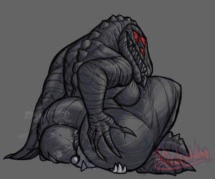 ambiguous_gender anthro anus big_breasts big_butt breasts butt cunnilingus dominant dominant_anthro dominant_female duo facesitting female female/ambiguous female_on_top genitals grin huge_butt multi_eye non-mammal_breasts on_top oral red_eyes sex sharp_teeth simple_background sitting sitting_on_another smile tail tail_aside teeth vaginal vulva mr_dinobutt zyrae_(spacebitch) lizard monster reptile scalie sketch