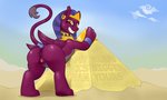 anus butt female feral genitals pussy pyramid solo wispytuft friendship_is_magic hasbro my_little_pony mythology sphinx_(mlp) felid mammal mythological_creature mythological_sphinx 5:3 hi_res