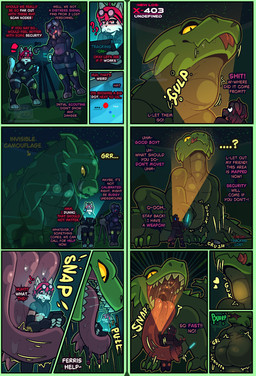 ambush anthro anthro_prey belly bodily_fluids bulge death digestion digestion_implied extreme_size_difference fatal fatal_vore feral feral_pred forest good_boy group implied_fatal jungle larger_male larger_pred lore macro macro_pred male male_pred micro mouth_shot multiple_prey night open_mouth oral_vore plant saliva saliva_string scales science_fiction scientist size_difference smaller_anthro soft_vore squirming tail teeth text tongue tongue_out tree trio vore nagifur mythology lizard mammal mythological_creature reptile scalie absurd_res comic digital_media_(artwork) english_text hi_res sequence story story_in_description