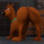 ass_up barrel big_butt butt collar featureless_crotch feral looking_at_viewer looking_back looking_back_at_viewer male narrowed_eyes presenting presenting_hindquarters smile solo tail ocsda hanna-barbera scooby-doo_(series) warner_brothers scooby-doo canid canine canis domestic_dog great_dane mammal mastiff molosser 1:1 3d_(artwork) blender_(artwork) digital_media_(artwork) hi_res