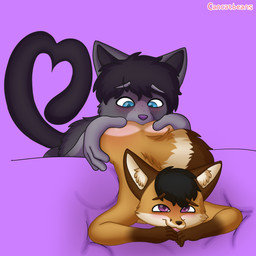 adult_on_young age_difference anal anthro bed duo enjoying furniture gesture male male/male oral rimming rimming_male sex tail tail_gesture tail_heart tongue young young_anthro young_male cancatbeans toby_cancatbeans ziom_cancatbeans canid canine domestic_cat felid feline felis fox mammal 1:1 absurd_res hi_res cousins_(lore)