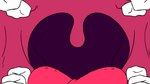 anthro body_in_mouth extreme_size_difference fully_inside holding_uvula inside_mouth mouth_shot open_mouth oral_vore size_difference solo tongue uvula vore lecigzz 16:9 2d_animation animated short_playtime widescreen