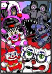 anthro female glowing glowing_eyes green_eyes group machine male plushie simple_background teeth shu_20625 five_nights_at_freddy's five_nights_at_freddy's_4 scottgames sister_location ultimate_custom_night bonnie_(fnaf) circus_baby_(fnaf) nightmare_bonnie_(fnaf) nightmare_mangle_(fnaf) animatronic canid canine fox humanoid lagomorph leporid mammal rabbit robot 2018 absurd_res digital_media_(artwork) hi_res