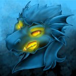 angry anthro glowing glowing_eyes glowing_mouth hair male solo flinters mythology rooth dragon mythological_creature mythological_scalie scalie 1:1