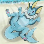 anus beach female feral genitals pussy seaside solo tail darkholm1 nintendo pokemon eeveelution generation_1_pokemon pokemon_(species) vaporeon 1:1 hi_res