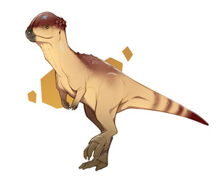 4_fingers 4_toes abstract_background ambiguous_feral ambiguous_gender beak biped bipedal_feral black_beak brown_body brown_claws brown_eyes brown_scales brown_tail claws contiguous_snout digitigrade feet feral fingers long_neck markings mouth_closed multicolored_body multicolored_scales pupils ring_(marking) ringed_tail scales short_arms side_view simple_background small_eyes solo standing striped_markings striped_tail stripes tail tail_markings tail_muscles tailbutt tan_body tan_scales tan_tail tapering_tail thick_tail toe_claws toes two_tone_body two_tone_scales two_tone_tail white_background white_pupils combos-n-doodles dinosaur marginocephalian ornithischian prehistoric_species reptile scalie zavacephale 2025 absurd_res hi_res shaded