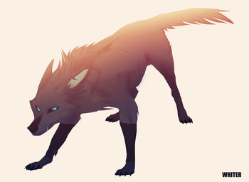 ambiguous_gender black_claws black_sclera blue_eyes cheek_tuft claws clothing ears_back facial_tuft feral fur grey_body grey_ears grey_fur grey_tail legwear looking_at_viewer mouth_closed neck_tuft pivoted_ears pupils simple_background solo tail text tuft white_background white_pupils unknowhiter canid canine canis mammal wolf 2015 artist_name full-length_portrait portrait