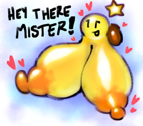 big_breasts big_nipples breasts female happy huge_breasts hyper hyper_breasts nipples oiled oiled_body oiled_breasts orb solo naughtymoff mario_and_luigi_(series) mario_bros nintendo starlow hi_res