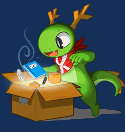 5_fingers anthro antlers big_eyes biped black_eyebrows black_eyes blue_book book box cardboard cardboard_box cd container curled_tail disc dvd excited eyebrows fangs fingers floating_object floating_objects glistening glistening_eyes green_body green_scales horn kerchief kerchief_only letter_(alphabet) light long_tail magic male mostly_nude multicolored_body multicolored_scales neckerchief neckerchief_only neckwear open_mouth opening_package package red_kerchief red_neckerchief red_tongue round_head scales snaggle_tooth solo sparkles standing tail tape teeth tongue two_tone_body two_tone_scales usb_stick vignette white_sclera year yellow_antlers yellow_horn arctaxia cc-by-sa creative_commons kde mythology konqi dragon mythological_creature mythological_scalie scalie 2024 alpha_channel digital_drawing_(artwork) digital_media_(artwork) hi_res krita_(artwork) official_art shaded signature