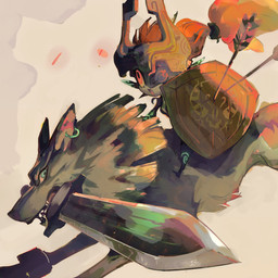 armor clothing duo female feral fused_shadow headgear headwear helmet male melee_weapon riding shield simple_background sword weapon robomb nintendo the_legend_of_zelda twilight_princess link_(wolf_form) midna canid canine canis humanoid mammal twili wolf absurd_res hi_res