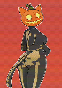anthro biped breasts butt butt_focus female for_a_head looking_at_viewer looking_back looking_back_at_viewer presenting presenting_hindquarters rear_view side_boob simple_background solo tail vatblue36 epic_games fortnite spice_(fortnite) domestic_cat felid feline felis mammal object_head hi_res portrait signature three-quarter_portrait