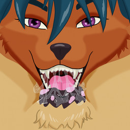 anatomically_correct anatomically_correct_genitalia animal_genitalia animal_vulva anthro bodily_fluids canine_genitalia canine_vulva cunnilingus duo female female/female feral genitals open_mouth oral saliva saliva_string sex teeth vaginal vulva kitsunitachi canid mammal 1:1 hi_res