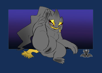bedroom_eyes body_zipper doll eyeshadow female genitals grin half-closed_eyes makeup narrowed_eyes not_furry presenting red_eyes seductive smile solo spread_legs spreading vulva zipper zipper_mouth magpiehyena nintendo pokemon banette generation_3_pokemon ghost humanoid monster pokemon_(species) spirit alpha_channel sketch