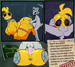 4_fingers 4_missing_limbs ahegao anthro anthro_dominating_anthro anthro_on_anthro anthro_penetrated anthro_penetrating anthro_penetrating_anthro anus areola balls bdsm big_breasts big_butt black_sclera bodily_fluids body_part_in_mouth body_part_in_pussy bondage bouncing_breasts bouncing_butt bound breasts buckteeth butt butt_grab cheek_tuft chest_tuft clenched_teeth collar crotch_tuft deep_penetration deep_throat detachable detachable_arms detachable_head detachable_legs detachable_limbs detachable_parts disassembled doggystyle dominant dominant_male duo earband erection eyebrows eyelashes face_fucking facial_tuft female female_anthro female_on_bottom female_penetrated fingers from_behind_position from_front_position fucked_silly fur genital_fluids genitals glans glistening glistening_anus glistening_areola glistening_balls glistening_breasts glistening_butt glistening_genitalia glistening_head glistening_thighs grey_anus grey_balls grey_body grey_butt grey_ears grey_eyebrows grey_eyelids grey_fur grey_hair grey_nose grey_tail grey_tongue grey_tuft hair hand_on_another's_butt hand_on_another's_head hand_on_butt hand_on_head head_tuft holding_another's_head holding_head hook hook_in_ass huge_breasts huge_butt humanoid_genitalia humanoid_penis humanoid_pussy inside internal internal_vaginal interspecies interspecies_domination irrumatio larger_female larger_on_bottom larger_penetrated leash leashed_collar legs_tied looking_at_another looking_pleasured lying machine male male/female male_anthro male_dominating_female male_on_top male_penetrating male_penetrating_female mating_press narrowed_eyes nipple_bondage nipple_chain nipples nude nude_anthro nude_female nude_male on_back on_bottom on_top open_mouth open_smile oral oral_penetration orange_areola orange_legs orange_nipples penetration penile penile_penetration penis penis_in_mouth penis_in_pussy pink_cheeks pink_penis pussy pussy_juice_on_balls pussy_juice_on_penis pussy_juice_string saliva saliva_on_penis screen scut_tail sex sharp_teeth short_hair short_tail side_view size_difference small_dom_big_sub smaller_male smaller_on_top smile standing submissive submissive_female symbol_on_butt tail teeth text thick_eyebrows thick_thighs tongue triangle_nose tuft vaginal vaginal_fluids vaginal_penetration warning_symbol white_eyes wide_hipped_anthro wide_hipped_female wide_hips yellow_anus yellow_body yellow_breasts yellow_pussy yellow_tuft bav five_nights_at_freddy's five_nights_at_freddy's_2 scottgames toy_chica_(fnaf) vab_(bav) avian bird chicken galliform gallus_(genus) lagomorph leporid mammal phasianid rabbit robot robot_anthro 2025 animated english_text loop no_sound short_playtime webm