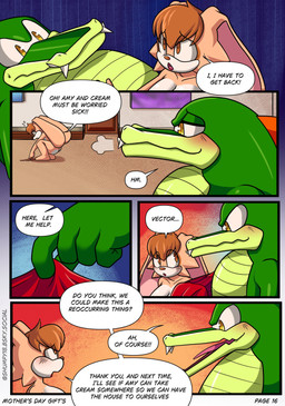 after_sex anthro big_breasts blush blush_lines breasts duo fangs female flirting flustered forgotten green_body huge_breasts lipstick long_ears makeup male male/female mature_female nude nude_anthro nude_female nude_male remembering sharp_teeth surprised teeth text worried shumpy sega sonic_the_hedgehog_(series) vanilla_the_rabbit vector_the_crocodile crocodile crocodilian lagomorph leporid mammal rabbit reptile scalie absurd_res english_text hi_res