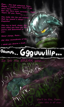 anthro anthro_pred anthro_prey bodily_fluids dialogue different_sound_effects digestion digestion_noises female internal male male_prey oral_vore saliva sound_effects swallowing taunting teasing text vore vowelless vowelless_sound_effect starstrikex nintendo pokemon remn_the_shinx snavi_the_snivy generation_4_pokemon generation_5_pokemon pokemon_(species) shinx snivy absurd_res english_text hi_res
