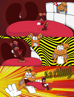 3_toes 4_fingers anthro big_feet big_tongue butt cartoon_gloves cartoon_physics cheek_bulge duo extreme_size_difference eyebrows eyes_closed eyewear feet fingers glasses inside_mouth long_tongue macro male male/male mawplay micro open_mouth paws red_tongue size_difference slapstick slapstick_humor soft_vore tail text thick_tongue toes tongue toony toony_moment uvula uvula_play vore wide_tongue doggydog doggydog_(character) roderick_(tamerkoh) toon_doggydog_(doggydog) canid canine canis domestic_dog lagomorph leporid mammal rabbit comic english_text hi_res