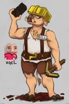 anthro male solo marsminer microsoft minecraft mojang xbox_game_studios bill_tin mammal piglin suid suine sus_(pig) 2023 hi_res