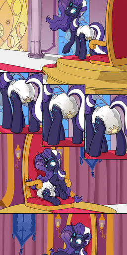 bad_end blue_eyes blush clothed clothing cutie_mark cutie_mark_diaper cutie_mark_print diaper diaper_masturbation diaper_transformation feces female feral hand_on_diaper horn mane masturbation pooping purple_body purple_mane purple_tail quadruped soiled_diaper soiling soiling_diaper solo sparkles sparkling_eyes tail touching_diaper transformation unclean_diaper used_diaper using_diaper wearing_diaper skitterpone friendship_is_magic hasbro idw_publishing my_little_pony my_little_pony_(idw) mythology nightmare_rarity_(idw) princess_celestia_(mlp) animate_inanimate diaper_creature equid equine mammal mythological_creature mythological_equine unicorn 2017 absurd_res comic digital_drawing_(artwork) digital_media_(artwork) hi_res