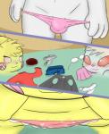 blush duo female feral genitals imminent_sex male male/female penis pussy milachu92 nintendo pokemon fan_character milachu generation_1_pokemon mammal pikachu pokemon_(species) 2016 comic