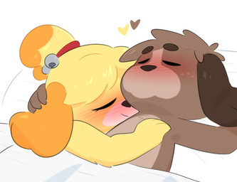 bed brown_body brown_fur cuddling eyes_closed female fur furniture hand_on_chest lying male male/female on_back sleeping crushpepper animal_crossing nintendo digby_(animal_crossing) isabelle_(animal_crossing) canid canine mammal hi_res tagme brother_(lore) brother_and_sister_(lore) incest_(lore) sibling_(lore) sister_(lore) twins_(lore)