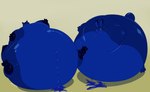 anthro belly belly_expansion berry_juice big_belly big_cheeks big_feet big_hands big_tail black_ear_tips black_nose black_tail_tip blue_body blue_ears blue_eyes blue_inner_ear blue_tail blueberry_inflation blueberry_juice buckteeth cheek_expansion chubby_cheeks dipstick_ears dipstick_tail duo ear_markings expansion eye_contact feet female huge_belly huge_cheeks huge_tail hyper hyper_belly immobile inflation juice_(beverage) leaking_juice leaking_navel looking_at_another male markings multicolored_ears navel outie_navel round_body scut_tail short_tail simple_background spherical_inflation swollen_cheeks tail tail_markings tan_background teeth jonswell disney zootopia judy_hopps nick_wilde canid canine fox lagomorph leporid mammal rabbit 2019 colored digital_media_(artwork)